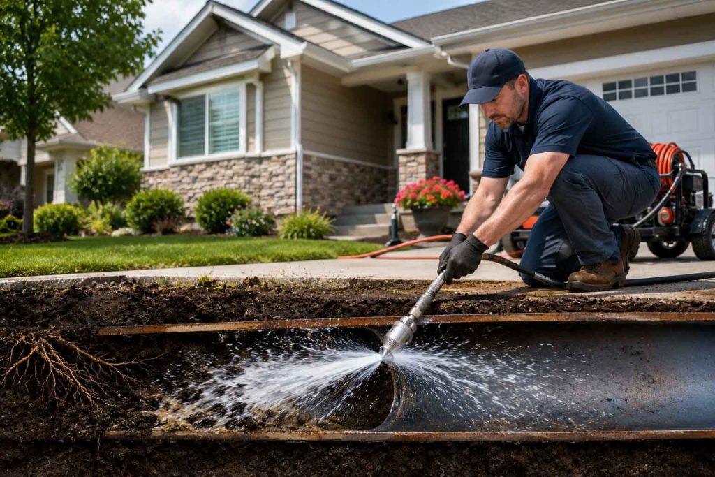 hot water hydro jetting in Sacramento, CA